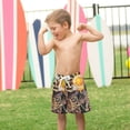 thumbnail image 4 of FORMRS Boys Swim Trunks Quick Dry Mesh Liner Boardshorts Sizes XS-XL, Skeleton with Sun, 4 of 7