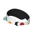 thumbnail image 3 of ZICANCN Sun Visors Hat for Women and Men, Colorful Polka Dots Beach Hats, Sports Hat for Golf Tennis Running, 3 of 7