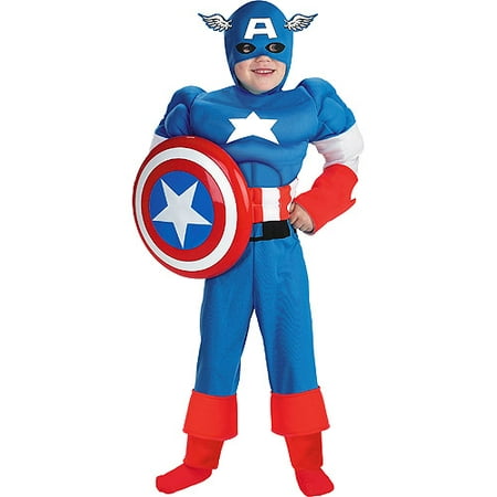Marvel Captain America Muscle Child Halloween Costume - Walmart.com