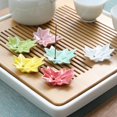 thumbnail image 2 of Incense Burner Delicate Lustrous Maple Shape Beautiful Ceramic Aromatherapy Censer Desktop Decor, 2 of 10