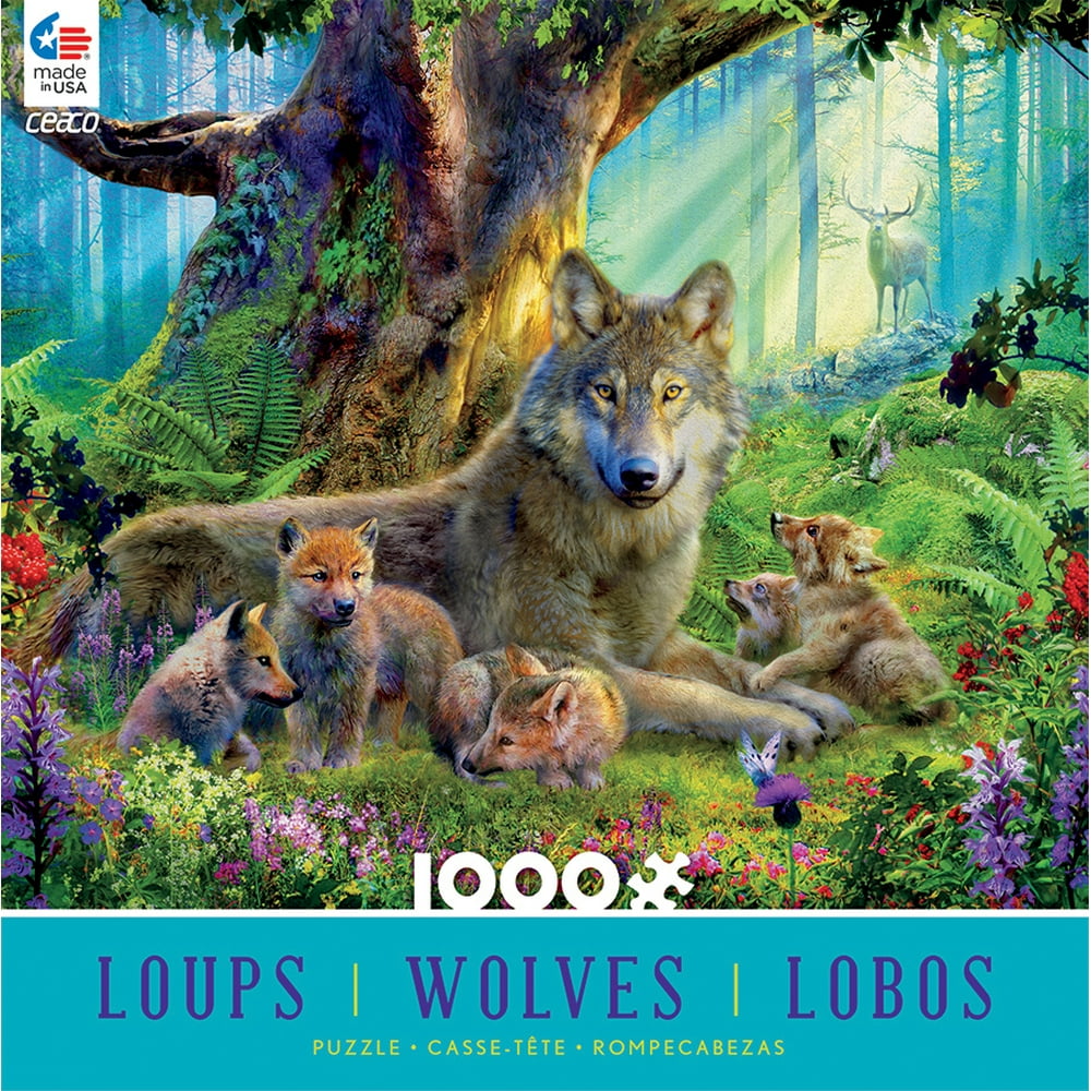 Ceaco Wolves Wildlife Mountain 1000 Piece Jigsaw Puzzle Walmart