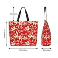 thumbnail image 5 of Rateoe Lilies Flowers Tote Bag - Waterproof Lightweight Handbags Travel Shoulder Bag for Hiking Yoga Gym Swimming Travel Beach, 5 of 8