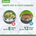 thumbnail image 4 of Recipiente para alimentos Tovolo Traveler 2L de acero inoxidable blanco, 4 of 6