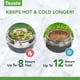 thumbnail image 4 of Recipiente para alimentos Tovolo Traveler 2L de acero inoxidable blanco, 4 of 6