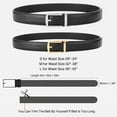 thumbnail image 3 of GAEKEAO Ratchet Belt for Men Genuine Leather 1 3/8" - Micro-Adjust Buckle Trim to Fit Dress Belt Casual to Formal Gift Boxed, 3 of 12