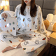 thumbnail image 5 of Conjunto de ropa de dormir de conejo de los años 2000, ropa de dormir de felpa de Coral de conejo Kawaii, forro polar grueso, piel cálida para el hogar, nuevo conjunto de invierno para Niña de los 90, 5 of 5