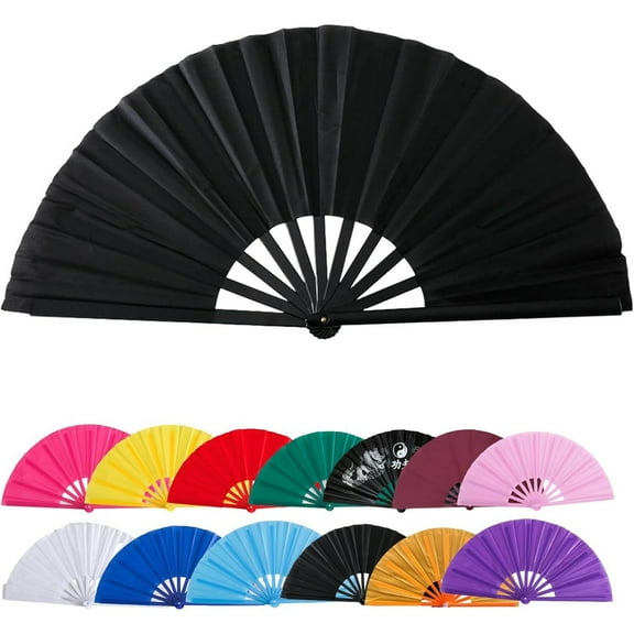 Large Clacking Fans for Line Dancing, Clack Fans for Line Dancing, Snap, for Popping Fan, Foldable Line Dance