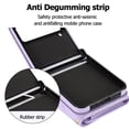 thumbnail image 3 of Allytechgroup Galaxy Z Flip 3 Wallet Case with Shoulder Strap, Premium PU Leather Multiple Cards Slots Protective Shockproof Portable Phone Case Cover for Samsung Galaxy Z Flip 3, Purple, 3 of 7