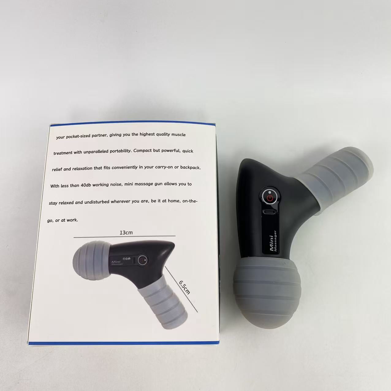 Happy-house Massaging apparatus for personal use,Massage Gun, Small Travel Tool, Massage Gun Deep Tissue,Percussion Handheld Portable Muscle Massager Tool (Black)