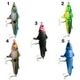 thumbnail image 2 of Lifelike Eye 3 Segment Rotating Tail Bass Fish Bait VMC Hooks Fishing Lure Double Propeller Blade 05, 2 of 8