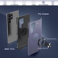 thumbnail image 6 of Samsung Galaxy S22 Ultra Case, Galaxy S22 Ultra Case with HD Screen Protector, [Military Grade] Shockproof Protection Case with 360° Magnetic Ring Holder Kickstand for Samsung S22 Ultra, Blue, 6 of 16
