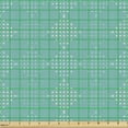 thumbnail image 2 of Ambesonne Geometric Fabric by the Yard Upholstery, Grunge Dots as Squares, 5 Yards, Seafoam and Beige, 2 of 5