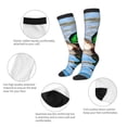 thumbnail image 6 of Daiia Sports Socks Mallard Duck Swimming In A River Printed Novelty Crew Socks for Men Women Knee High Socks Cotton Socks Soft & Breathable Support Unisex Socks, 6 of 9
