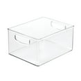 thumbnail image 2 of iDesign, Linus Collection Clear Recycled Plastic, Extra-Large Fridge and Freezer Organizer Bin, 2 of 5