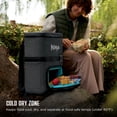 thumbnail image 3 of Ninja FrostVault Go 24-Can Backpack Soft Cooler with Cold Dry Zone Storage, Premium Heavy Duty Insulated Cooler, Keeps Ice For Hours, FF124CG Charcoal Gray, 3 of 8
