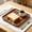 M, variant on Kojanyu Wood Tray Solid Wood Rectangular Tea Tray, Japanese Modern Style Serving Platter for Cups Snacks Home Living Room