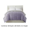 thumbnail image 4 of Benzara BM202052 Génois Grand Size Box Matelassé Réversible Couette&44; Violet & Gris, 4 of 4