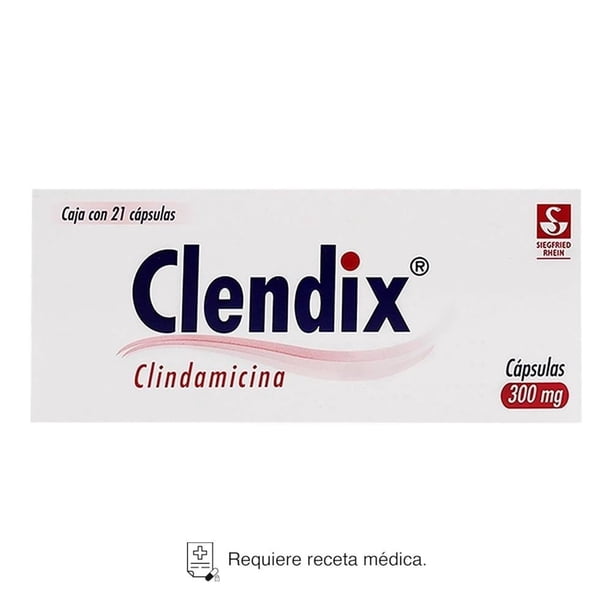 Clendix Pediatrico Clendix Clindamicina 300 mg 21 cápsulas | Walmart en línea