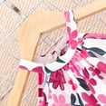 thumbnail image 6 of Toddler Girls Sleeveless Suspenders Flowers Prints Dresses Clothes Size 3-4T, 6 of 7