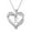 E, variant on Weloille Women's Heart Shaped Letter Necklace Plated Heart Shape Pendant Necklace