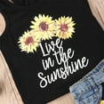thumbnail image 4 of Bagilaanoe 2PCS Toddler Baby Girl Short Pants Set Sunflower Print Sleeveless Vest Tops + Denim Shorts 1T 2T 3T 4T 5T 6T Kids Casual Summer Outfits, 4 of 6