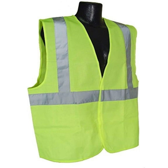 Radians SV2GS3X Class 2 Solid Safety Vest, Green, 3 Extra Large