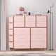 thumbnail image 3 of Rosa 12 - cajón fabric cómoda con side pockets, ideal para almacenamiento para bedrooms, living rooms, hallways, y closets, 3 of 8