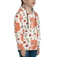 thumbnail image 3 of Uemuo Squirrel And Pattern Hooded Sweatshirt for Youth Pullover with Kangaroo Pocket Trendy youth sweatshirt Casual Hoodie for Boys and Girls-Small, 3 of 6