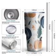 thumbnail image 6 of 30oz Fall Leaves Pumpkin Tumblers Stainless Steel Tumbler with Lid and Straw,Vacuum Insulated Double Wall Travel Tumbler Cups Mug with Cleaning Brush for Coffee,Tea, 6 of 7
