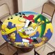 thumbnail image 5 of El show de Quick Draw McGraw-theme Fitted Round Tablecloths Elastic Edged Table Covers Waterproof Table Cloth for Kitchen Holiday Party Tables Decor 150cm, 5 of 6