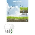 thumbnail image 1 of 1 Set Plant Grow Support Flexible Bendable Protective Keep Warm Plant Stakes with Bird Barrier Netting for Patio, 1 of 8