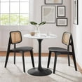 thumbnail image 1 of Modway Lippa 28" Round Artificial Marble Dining Table in Black White, 1 of 7