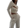thumbnail image 3 of Franhais Women Cargo Pants High Waist Hip Hop Combat Casual Loose Sports Trousers, 3 of 7