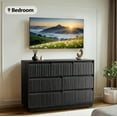 thumbnail image 4 of UPGO Wood Dresser, 7 Drawer Dresser for Bedroom, Modern Chest of Drawers with Deep Drawers Waterproof Living Room, Hallway, Entryway,Black, 4 of 20