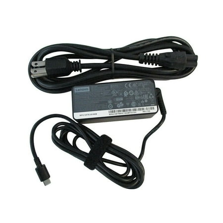 New Genuine Lenovo 45 Watt Type-C USB AC Adapter With Cord 02DL122 02DL123