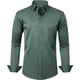 thumbnail image 1 of J.VER Camisas de vestir para hombre, camisa formal de manga larga, elástica, sin arrugas, informal, con botones, 1 of 4