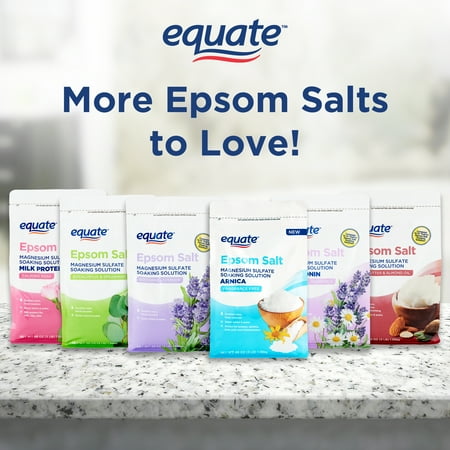 Equate Epsom Salt, Eucalyptus & Spearmint, 3 lbs, Compare to Dr Teal's® Epsom Salt Soaking Solution