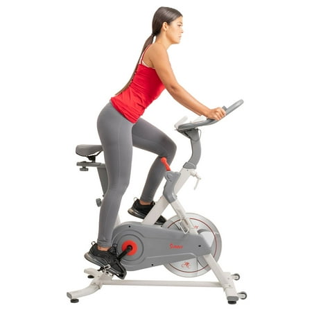 Sunny Health & Fitness Belt Drive Pro Lite Indoor Cycling Exercise Bike in White- SF-B1970