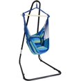 thumbnail image 1 of Sorbus Hammock Chair, Blue and Green, 1 of 7