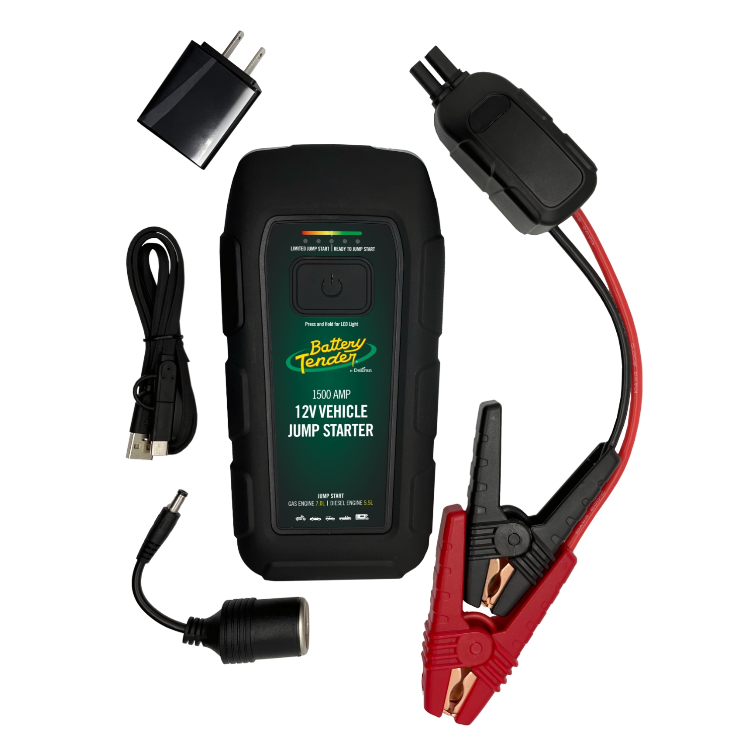 Battery Tender 1500 Amp Portable Power Bank and Lithium Jump Starter,  030-2020-WH