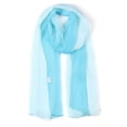 thumbnail image 1 of INSPIRE CHIC Bufanda de Mujer Chiffon Seda Color Gradiente Ligera Larga Chal Azul Claro, 1 of 7