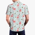 thumbnail image 5 of Rocae Cute Flamingo for Men's Short Sleeve Polo Shirt, Quick Drying Performance Moisture Wicking Sports Men's Golf Shirt, 5 of 9