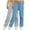 Light Blue, variant on hotojiny 2PC Womens Wide Leg Sweatpants Drawstring Elastic Waisted Comfy Pants Casual Solid Color Trousers with Pockets