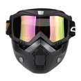 thumbnail image 1 of Graflsoa Detachable Motorcycle Goggles with Breathable Face Mask for Open Face Helmets - Windproof, Dustproof, and Anti-Glare Protection for Motocross, Skiing, and Snowboarding., 1 of 7