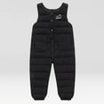 thumbnail image 2 of mgoYE Toddler Boy Girls Snow Pants Baby Winter Coat Puffer Windproof Winter Warm Snow Ski Bib Overalls Snowsuit(Black,12-18 Months), 2 of 6