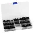 thumbnail image 1 of NIMOA Self Tapping Screws Assortment Kit - 340Pcs Bolt Cross Head Black Assorted Set with Case, 1 of 7