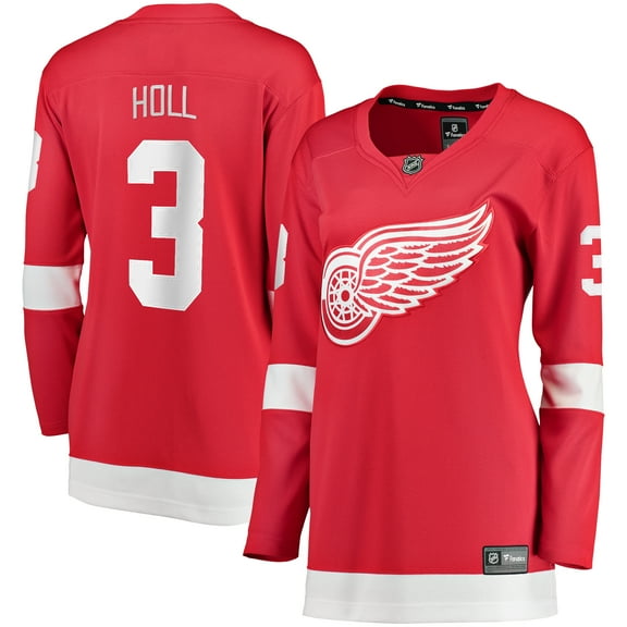 Women's Fanatics Justin Holl Red Detroit Red Wings Home Breakaway Player Jersey