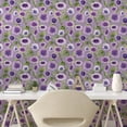 thumbnail image 2 of Ambesonne Flowers Peel & Stick Wallpaper for Home, Spring Meadow Chamomile Art, 13"x100", Mauve Purple and Green, 2 of 5