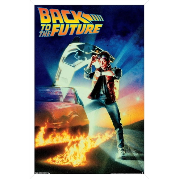 Trends International Back to the Future - One Sheet Wall Poster, 22.375" x 34", White Framed Version