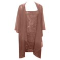 thumbnail image 2 of POINTERTECK Women‘S Fashion Two Pieces Charming Solid Color Mother Of The Bride Lace Dresses, 2 of 2